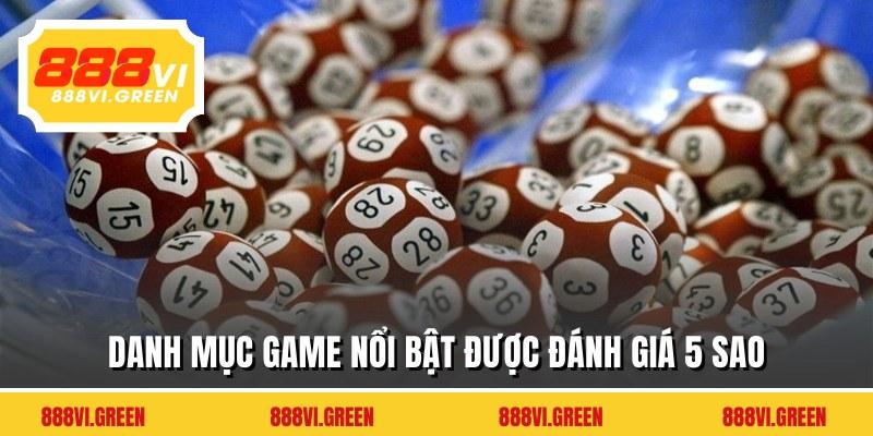 Danh mục game nổi bật được đánh giá 5 sao